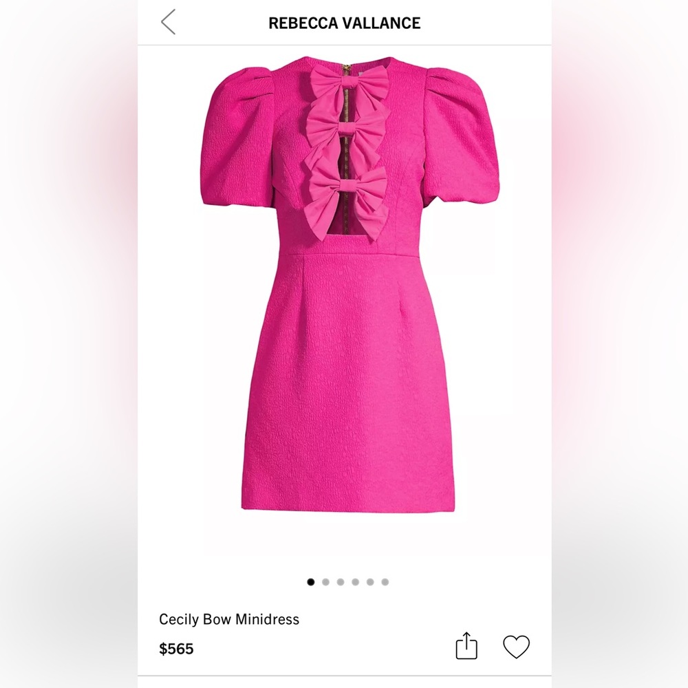 Rebecca Vallance pink dress